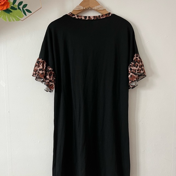 NWOT Shein sz L leopard tshirt tunic - Picture 5 of 9
